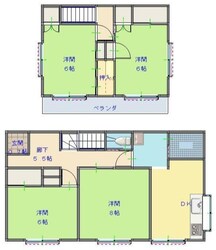 千城台東貸家の物件間取画像